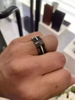 Çelik İçi Silver Halat Erkek Yüzüğü