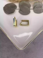 Mineli U Küpe Çelik Gold - Görsel 2