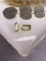 Mineli U Küpe Çelik Gold - Görsel 3