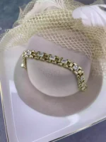 Özel Seri 14K Altın Kaplama Marka Model Bileklik Gold - Görsel 2