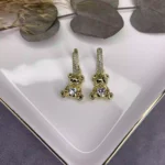 Özel Seri Mini Ayıcık Küpe Gold
