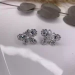Özel Seri Silver Kelebek Küpe