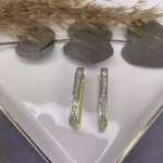 Özel Seri Taşlı Halka Küpe Gold