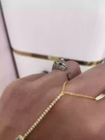 Özel Seri Taşlı Kaplan Yüzük Silver