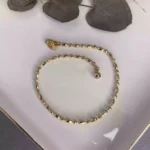 Özel Seri Yuvarlak Ve Oval Topçuk Halhal Rose Gold