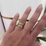 Pirinç Düğüm Model Roze Gold Kadın Yüzük