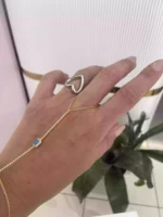 Pirinç Kalp Yüzük Silver - Görsel 2