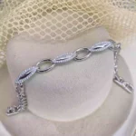 Özel Seri 14K Silver Gurme Model Minik Taşlı Bileklik