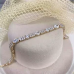 Özel Seri Rose Gold Minik Yuvarlak Taşlı Bileklik